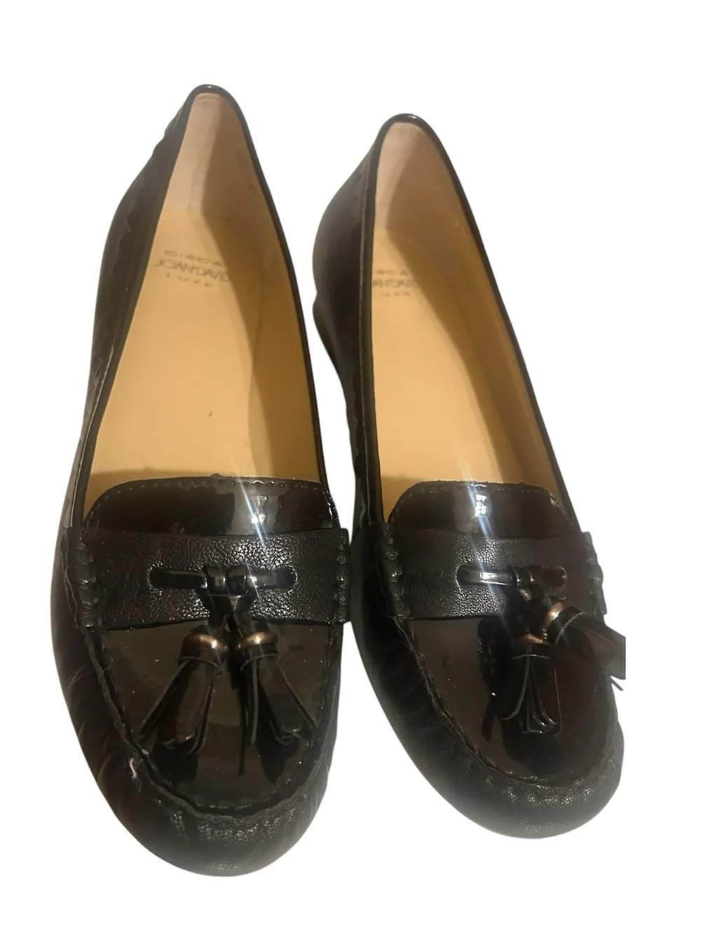 Circa Joan & David Luxe Leathet Tassel Loafer Flats